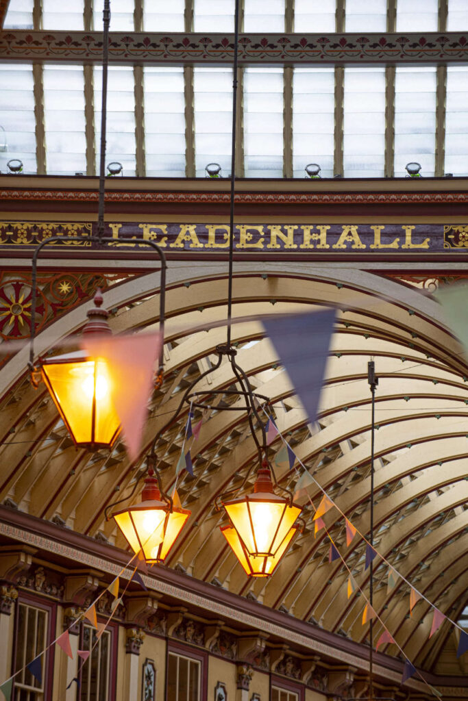 Leadenhall Market Victorian glass arcade