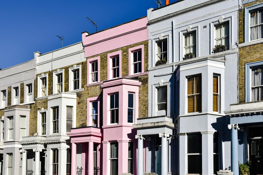 Londen in de zomer drukke straten kleurrijke sfeer