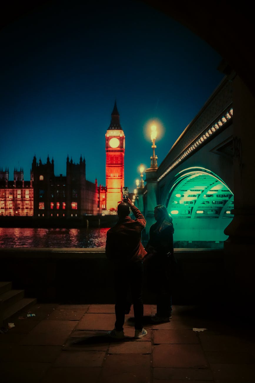 West End theater Londen lente avond verlichting