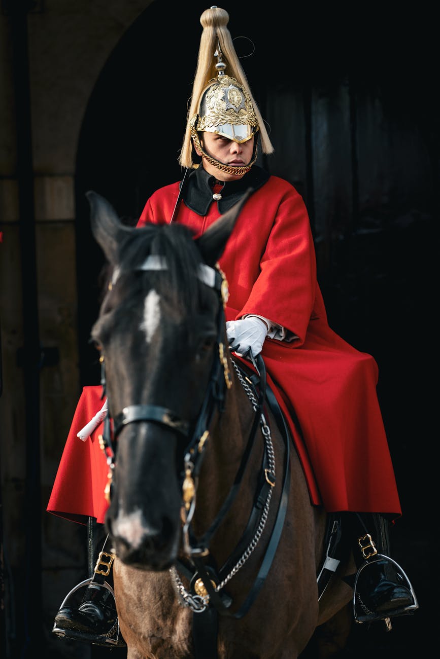 Trooping the Colour parade langs The Mall in Londen